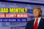 $440 Monthly Social Security Increase