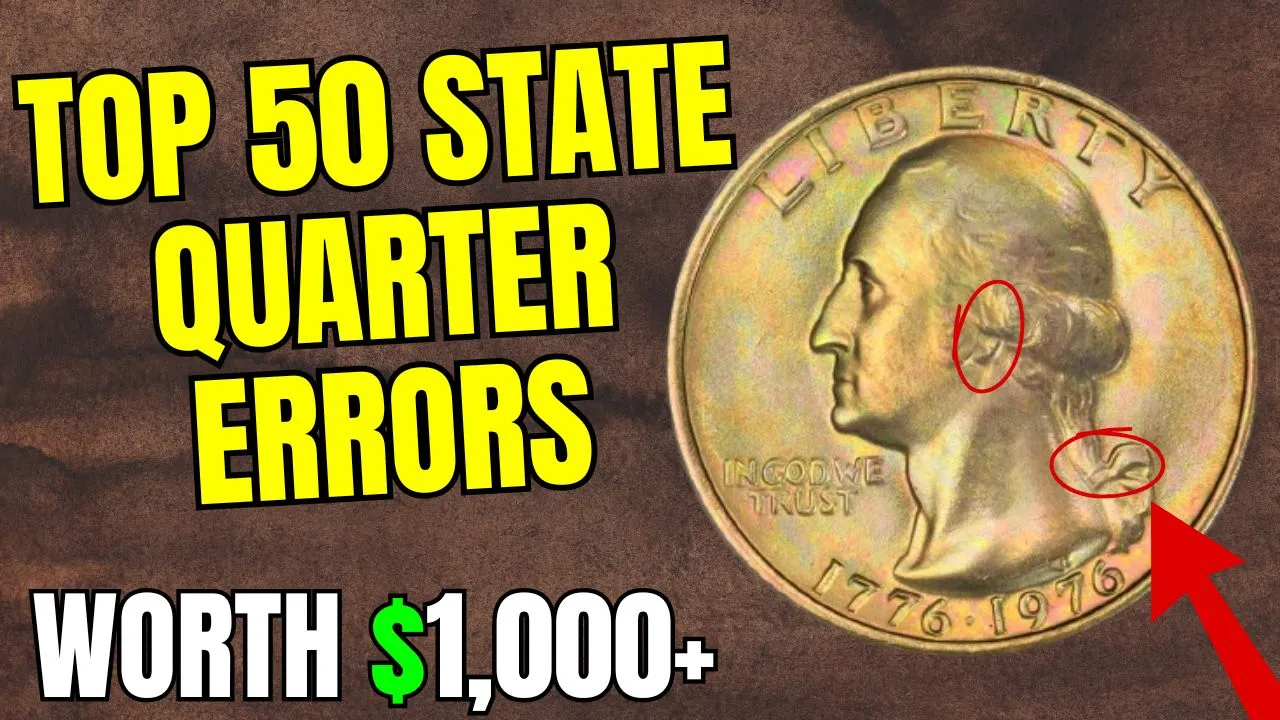 Top 50 State Quarter Errors